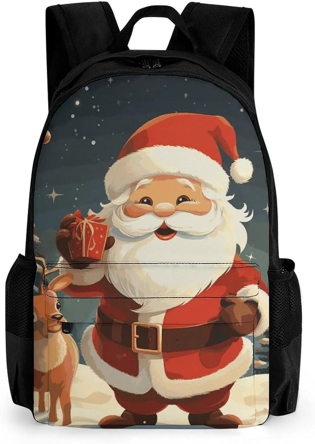 Laptop Backpack for Men Women Lightweight Backpack Christmas Santa Claus Daypack Rucksack with Compartment Laptop Bag