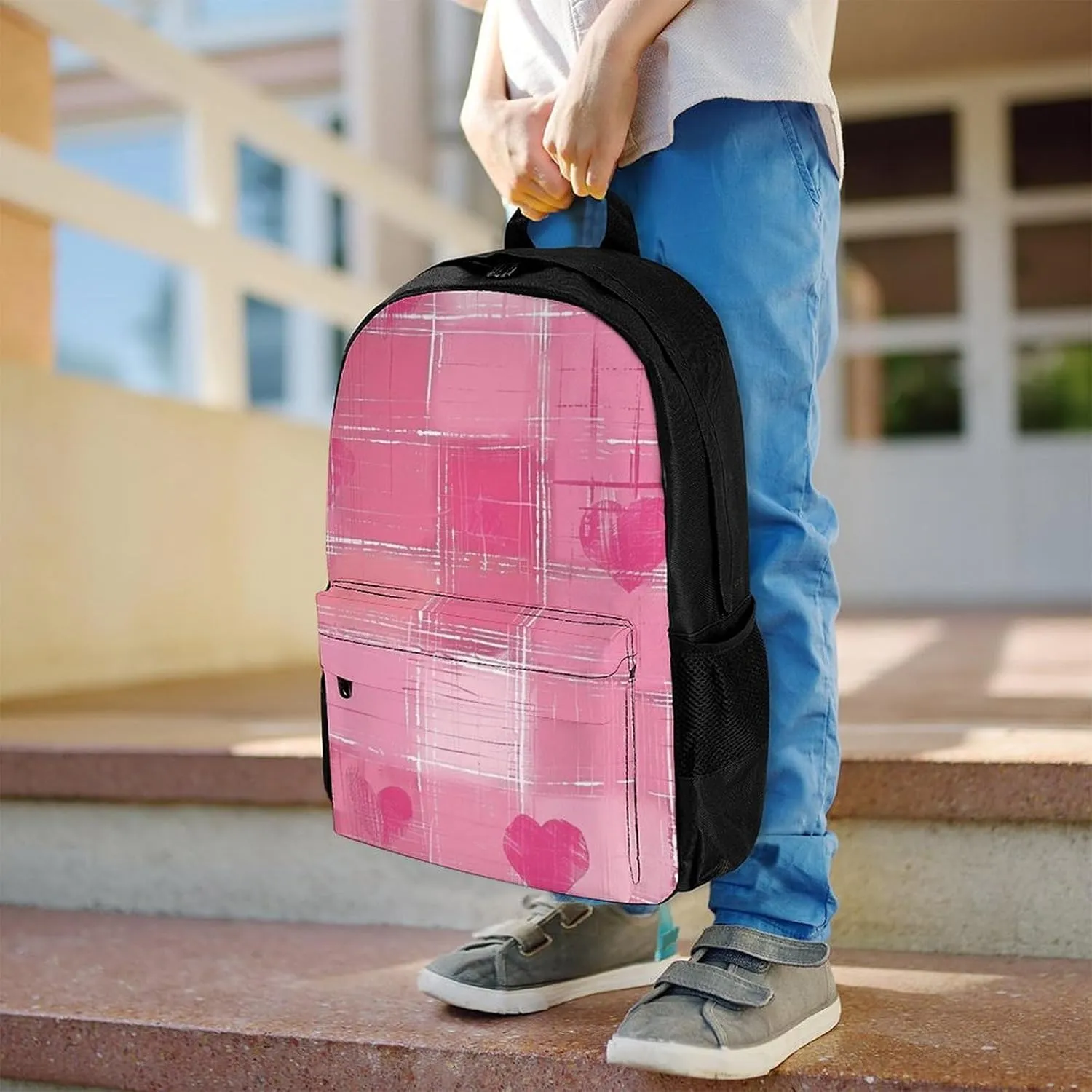 Laptop Backpack for Men Women Lightweight Backpack Fun Peach Style Daypack Rucksack with Compartment Laptop Bag