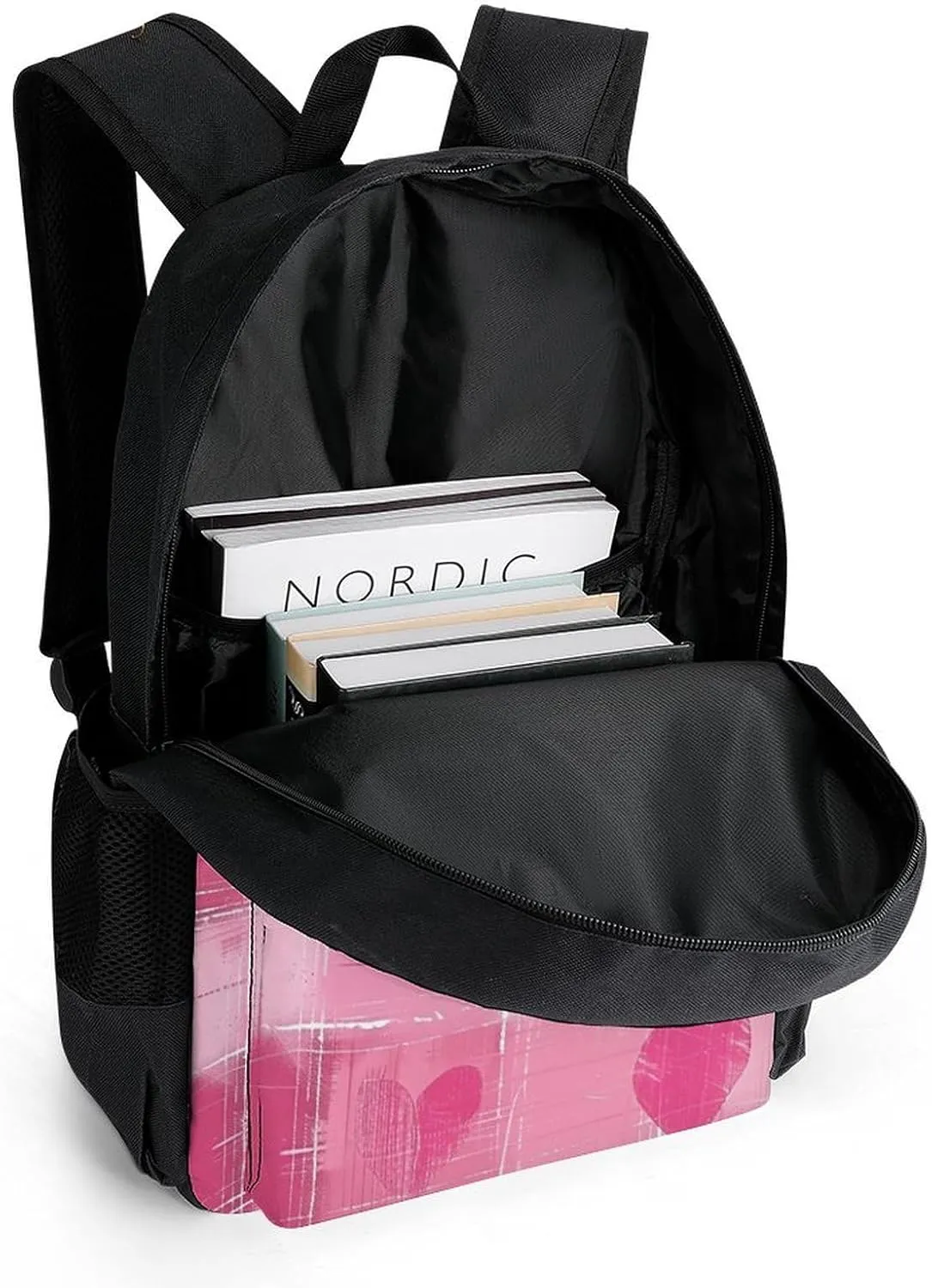 Laptop Backpack for Men Women Lightweight Backpack Fun Peach Style Daypack Rucksack with Compartment Laptop Bag