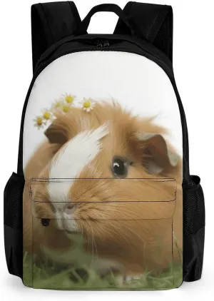 Laptop Backpack for Men Women Lightweight Backpack Guinea Pig Daypack Rucksack with Compartment Laptop Bag