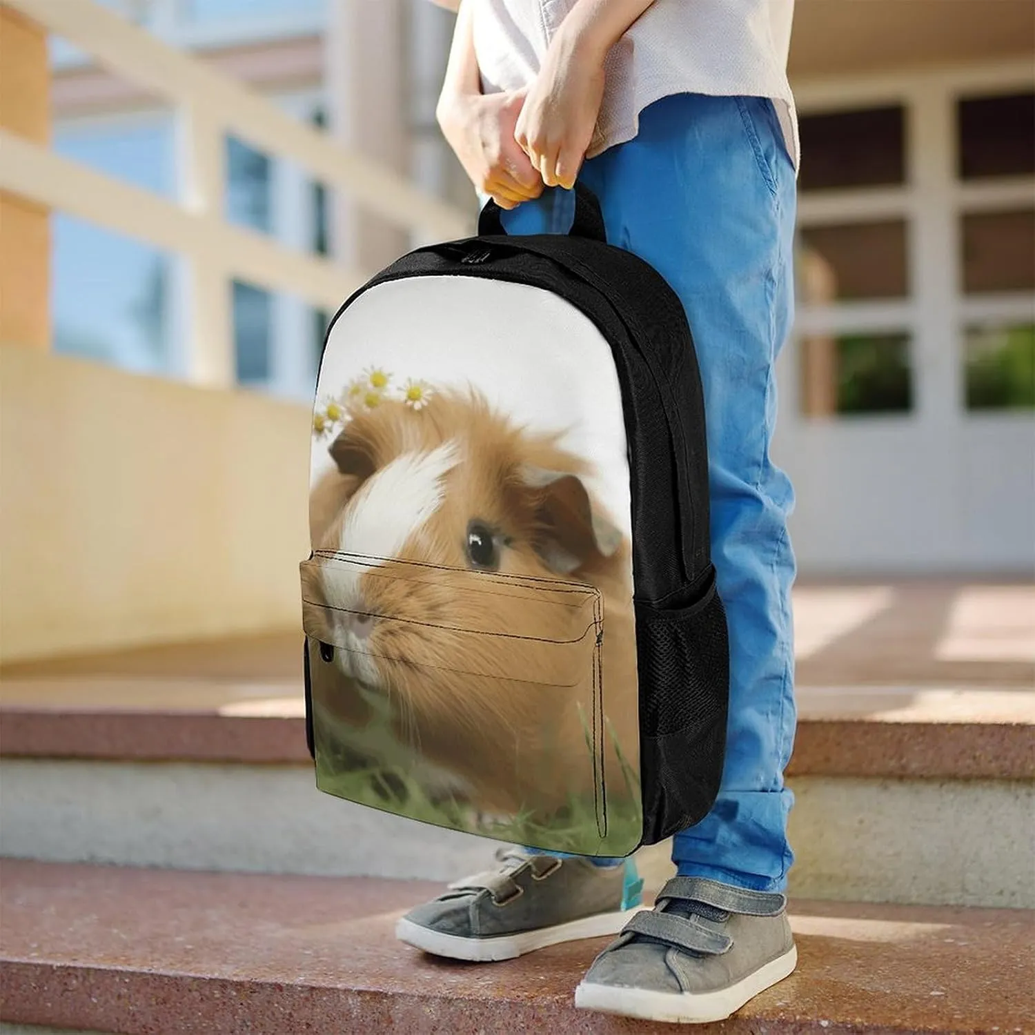 Laptop Backpack for Men Women Lightweight Backpack Guinea Pig Daypack Rucksack with Compartment Laptop Bag