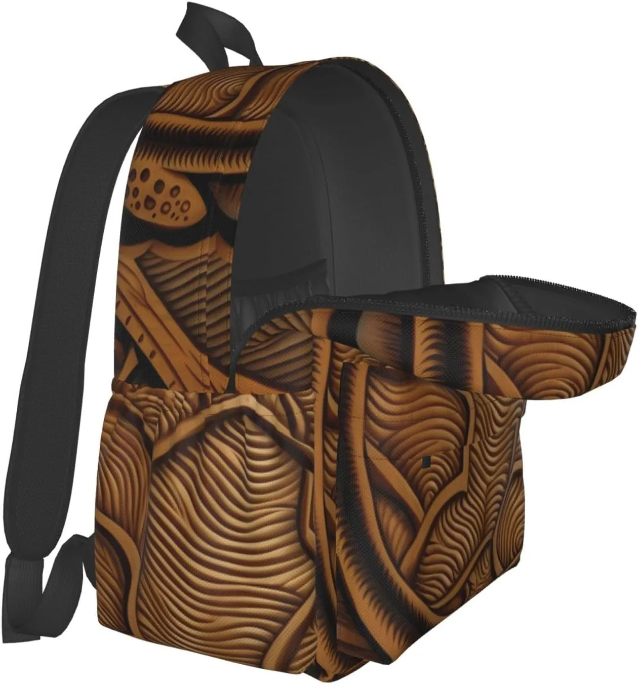 Laptop Backpack for Men Women Lightweight Backpack Hawaiian Tapa Honu Turtle Casual Daypack with Bottle Side Pockets
