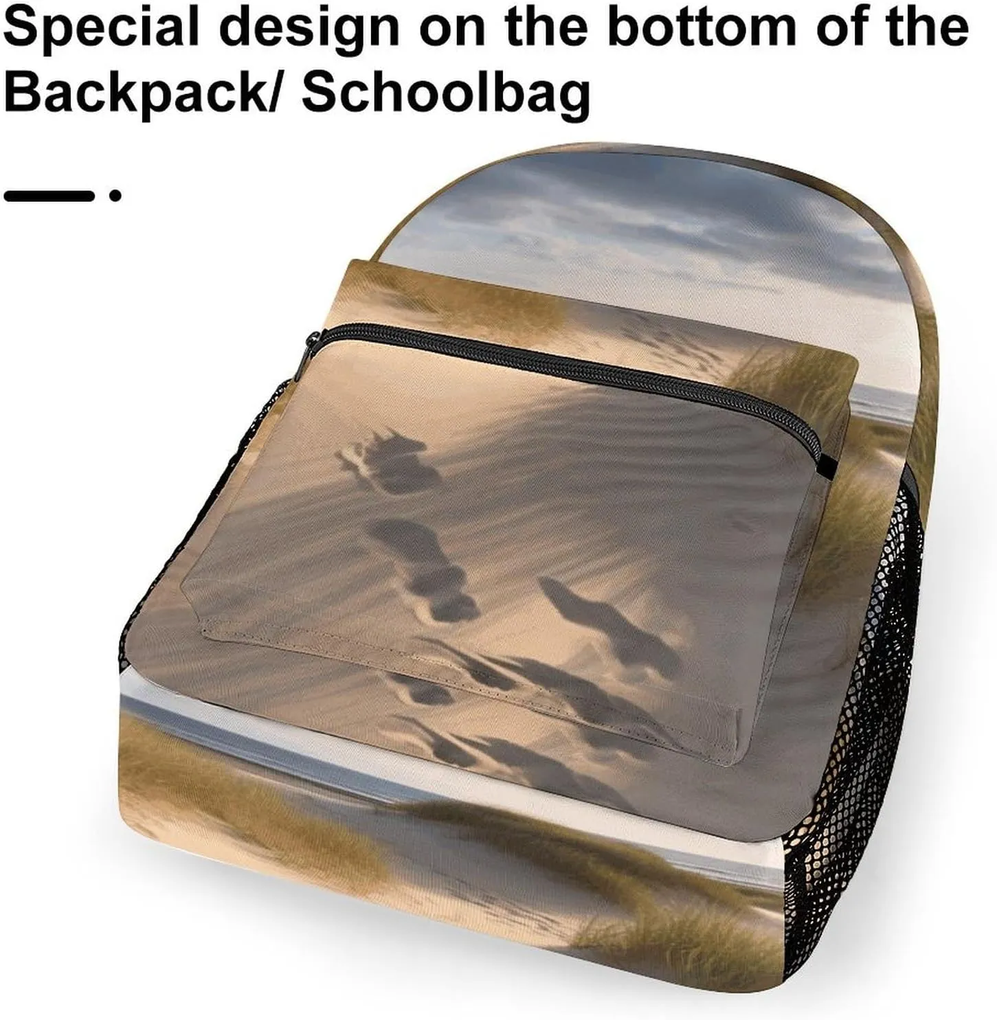 Laptop Backpack for Men Women Lightweight Daypack with Compartment Rucksack Beach Dunes Laptop Bag