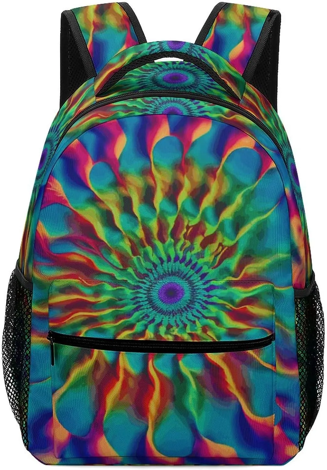 Laptop Backpack for Men Women Lightweight Daypack with Compartment Rucksack Color Tie-dye Laptop Bag