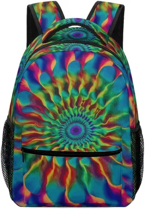 Laptop Backpack for Men Women Lightweight Daypack with Compartment Rucksack Color Tie-dye Laptop Bag