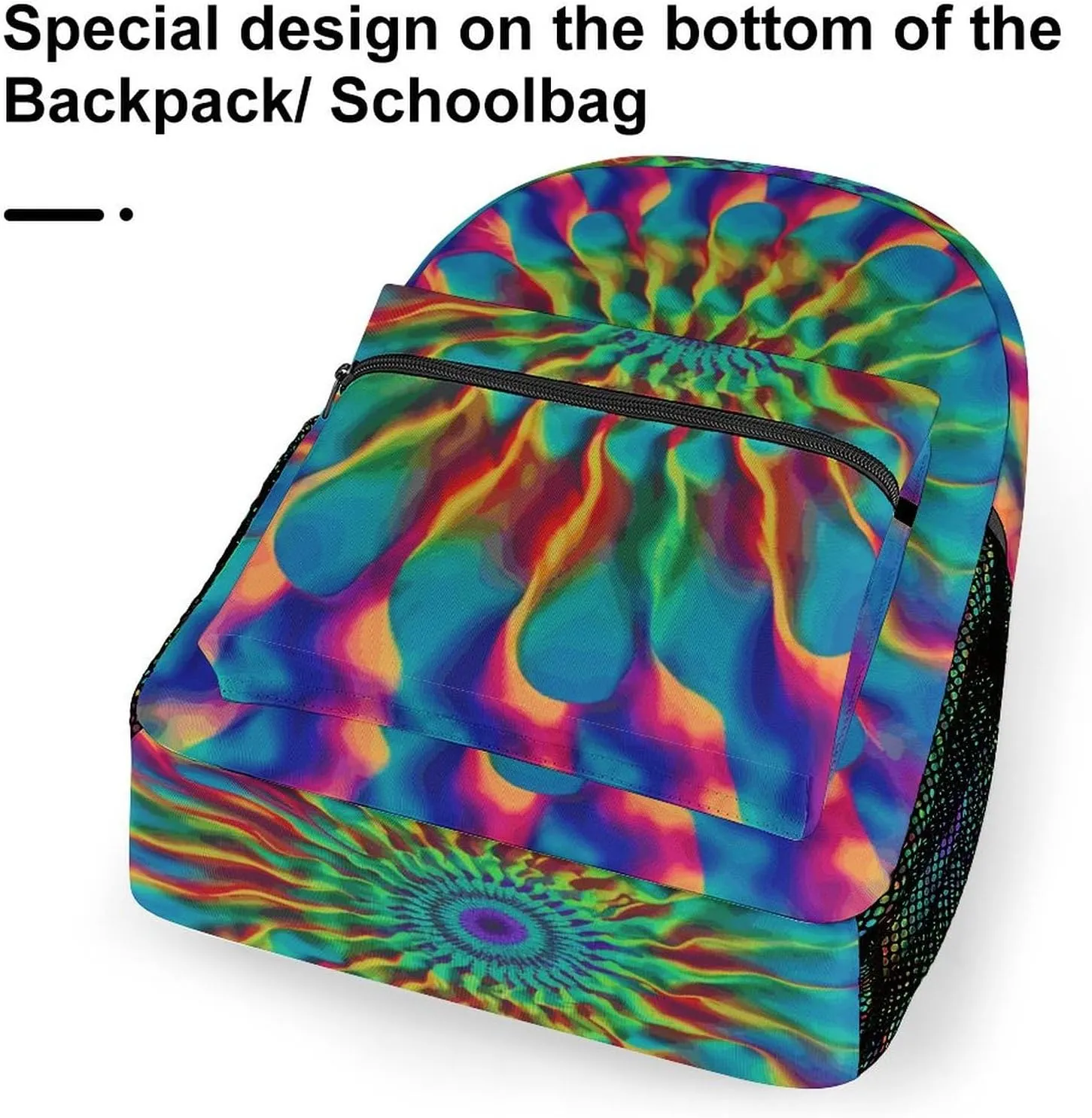 Laptop Backpack for Men Women Lightweight Daypack with Compartment Rucksack Color Tie-dye Laptop Bag