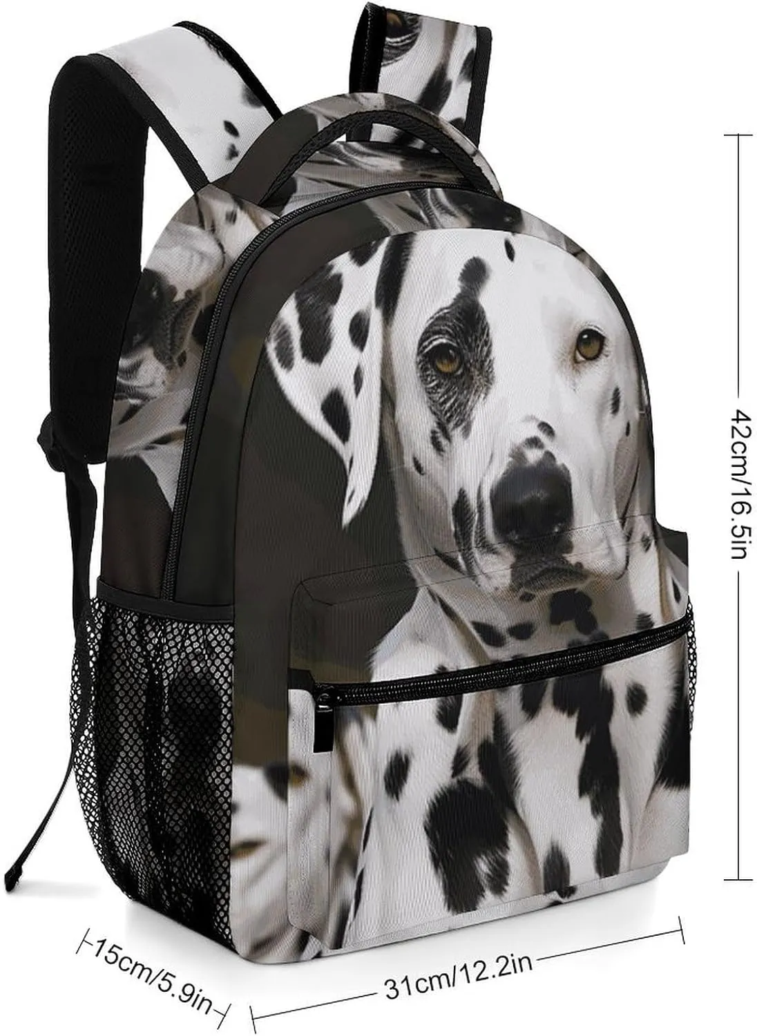 Laptop Backpack for Men Women Lightweight Daypack with Compartment Rucksack Dalmatian Dog Laptop Bag