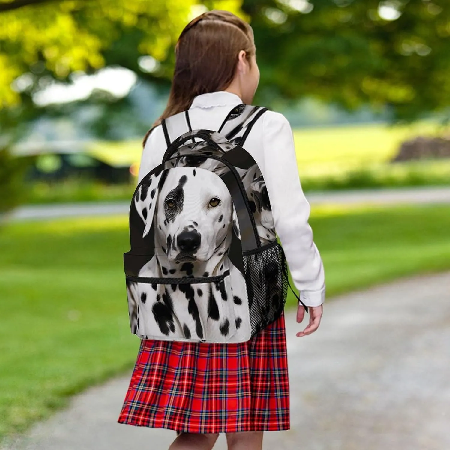 Laptop Backpack for Men Women Lightweight Daypack with Compartment Rucksack Dalmatian Dog Laptop Bag