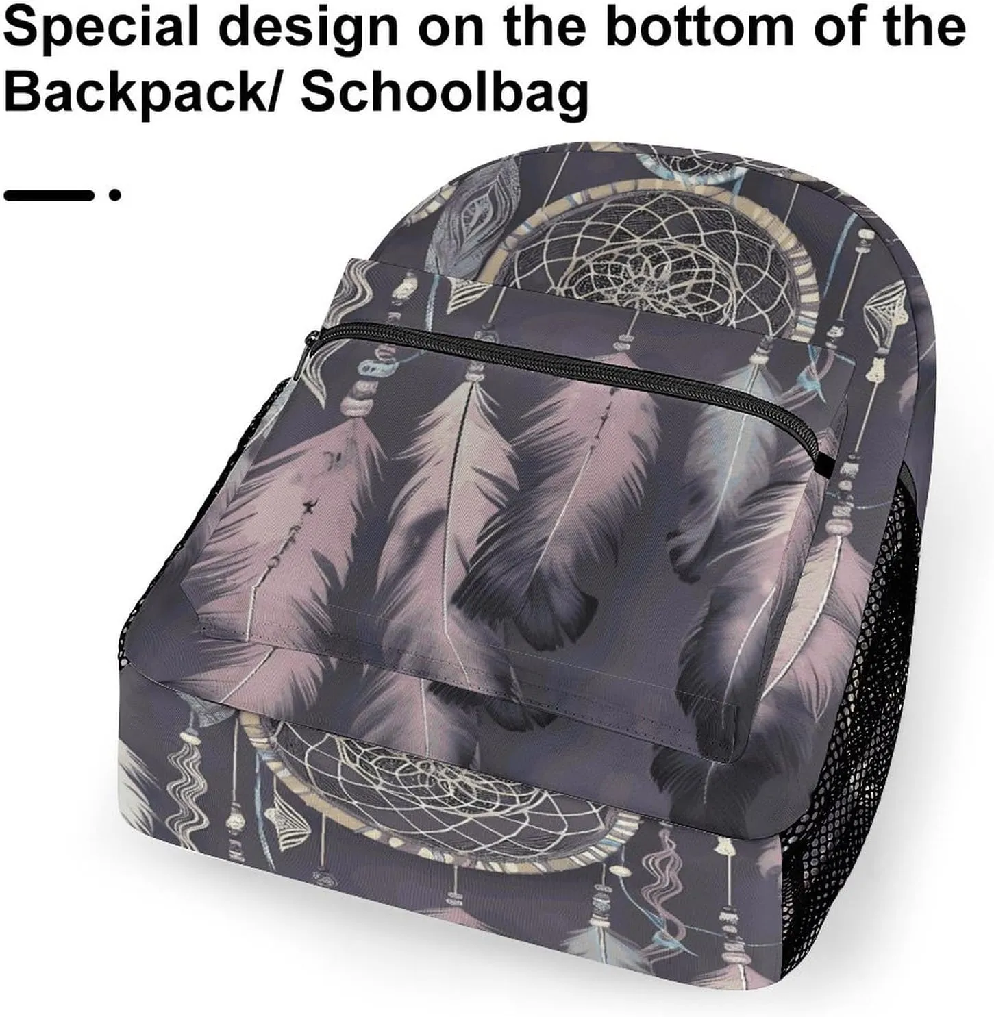 Laptop Backpack for Men Women Lightweight Daypack with Compartment Rucksack Dream Catcher Laptop Bag