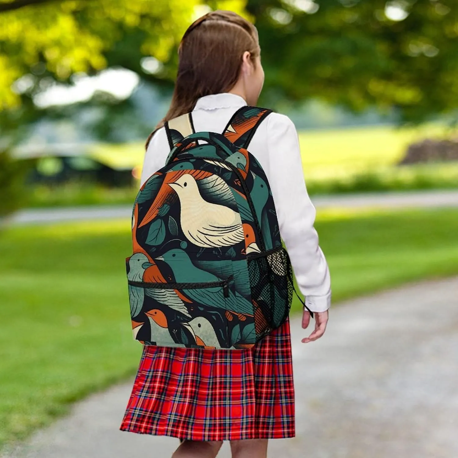 Laptop Backpack for Men Women Lightweight Daypack with Compartment Rucksack Flock of Birds Laptop Bag