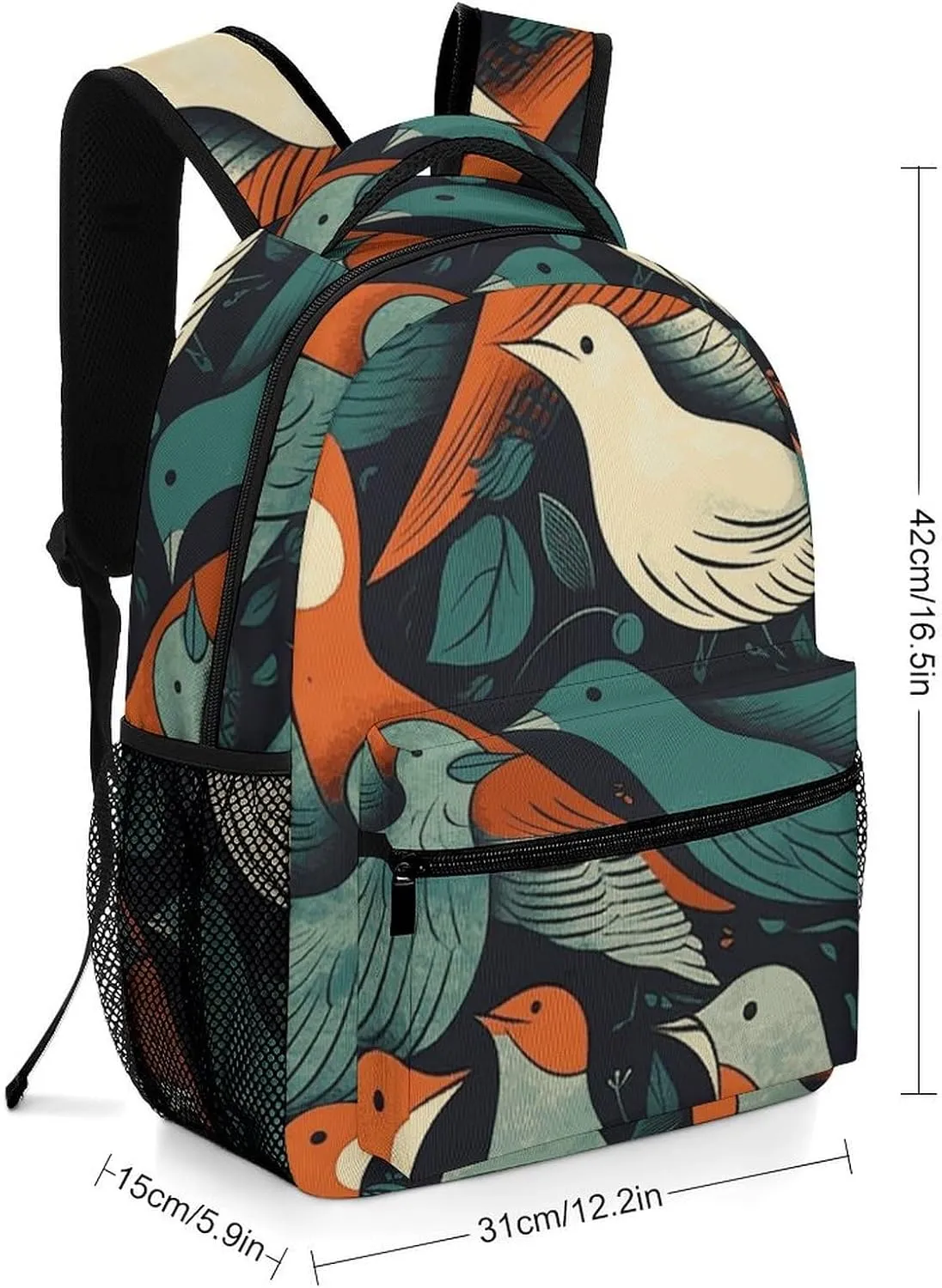 Laptop Backpack for Men Women Lightweight Daypack with Compartment Rucksack Flock of Birds Laptop Bag