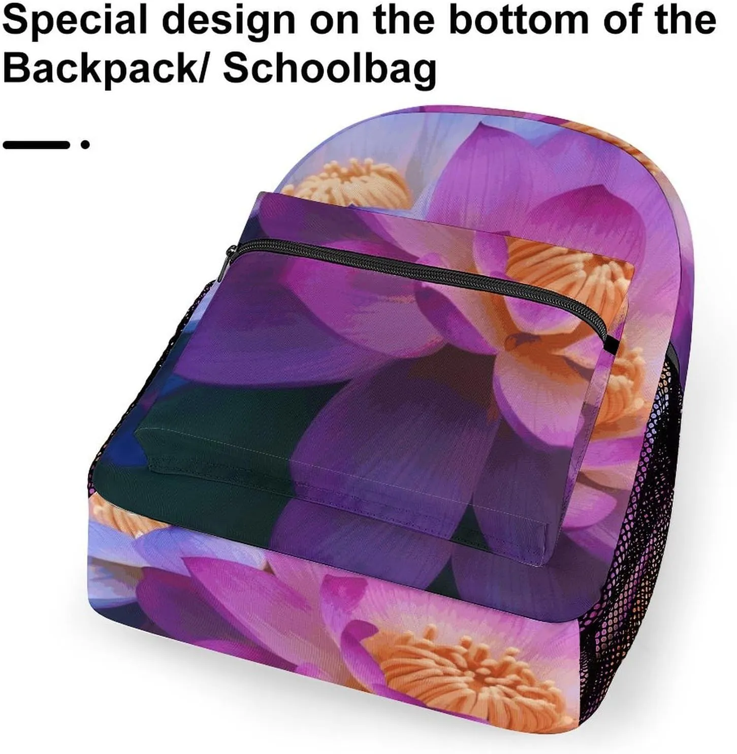 Laptop Backpack for Men Women Lightweight Daypack with Compartment Rucksack Flowers Laptop Bag