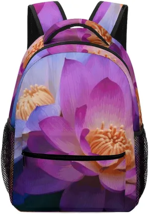 Laptop Backpack for Men Women Lightweight Daypack with Compartment Rucksack Flowers Laptop Bag