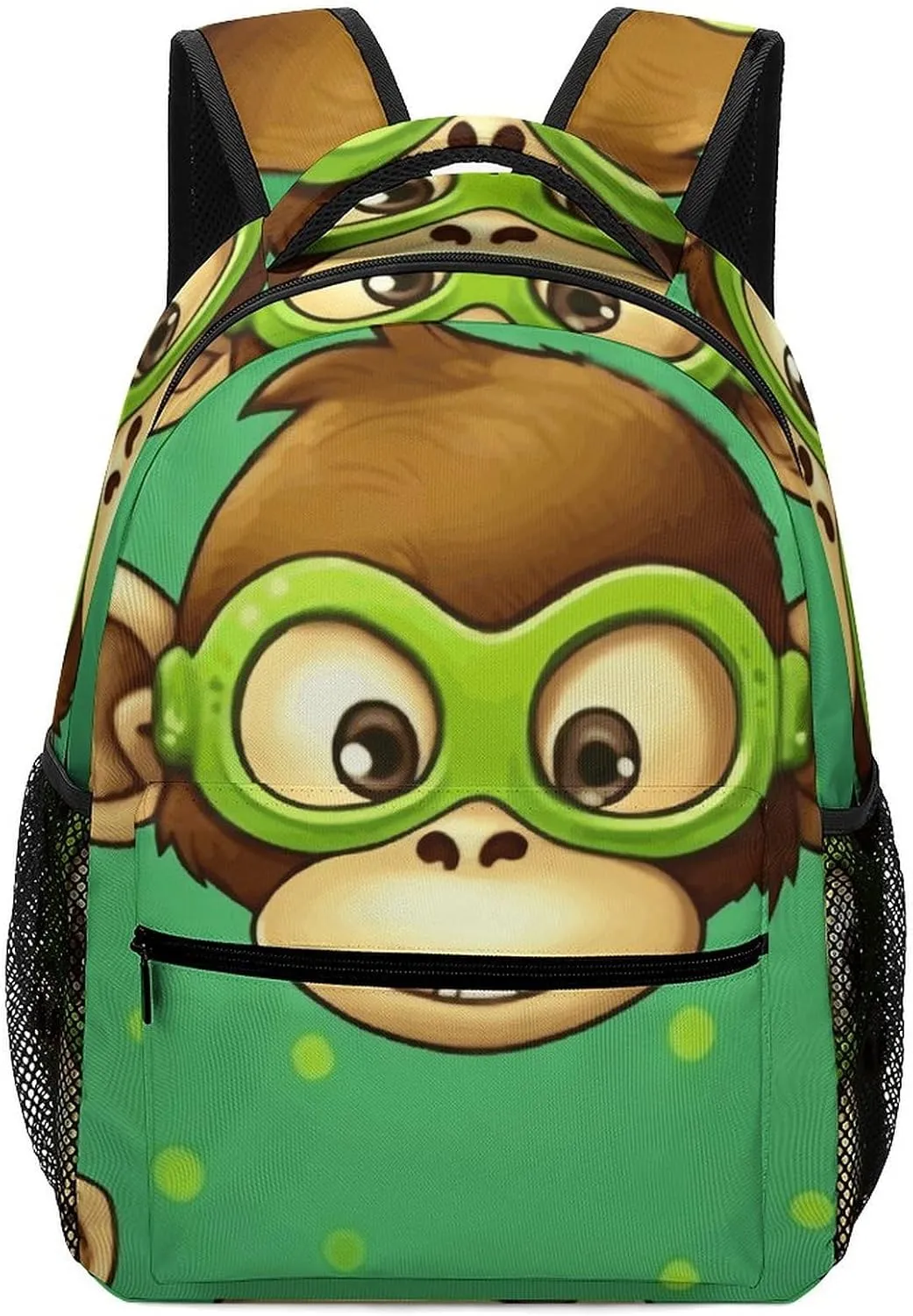 Laptop Backpack for Men Women Lightweight Daypack with Compartment Rucksack Green Monkey Laptop Bag