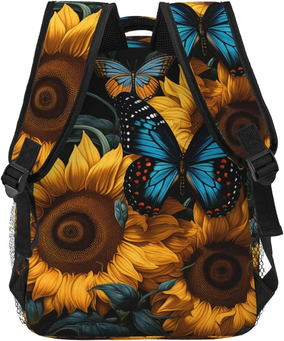 Laptop Backpack for Men Women Lightweight Travel Daypack Blue Butterfly Backpack Rucksack for Work