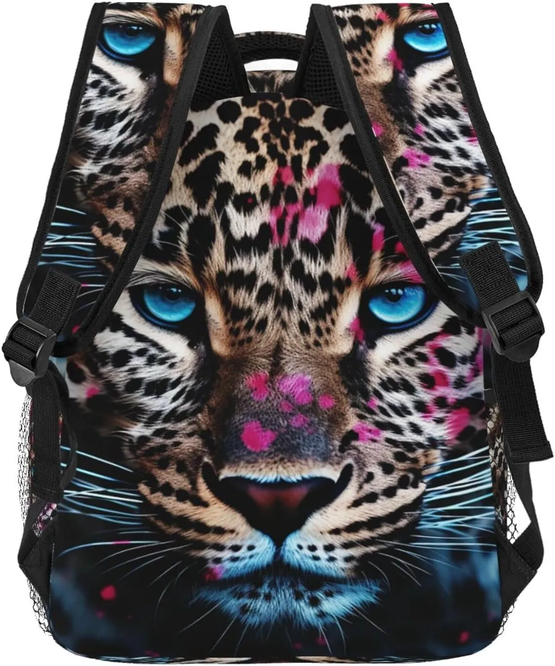 Laptop Backpack for Men Women Lightweight Travel Daypack Blue Eyed Leopard Backpack Rucksack for Work