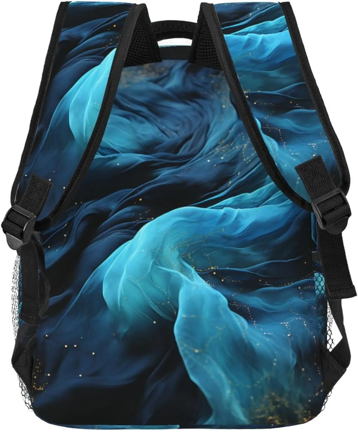 Laptop Backpack for Men Women Lightweight Travel Daypack Blue Fabric Backpack Rucksack for Work
