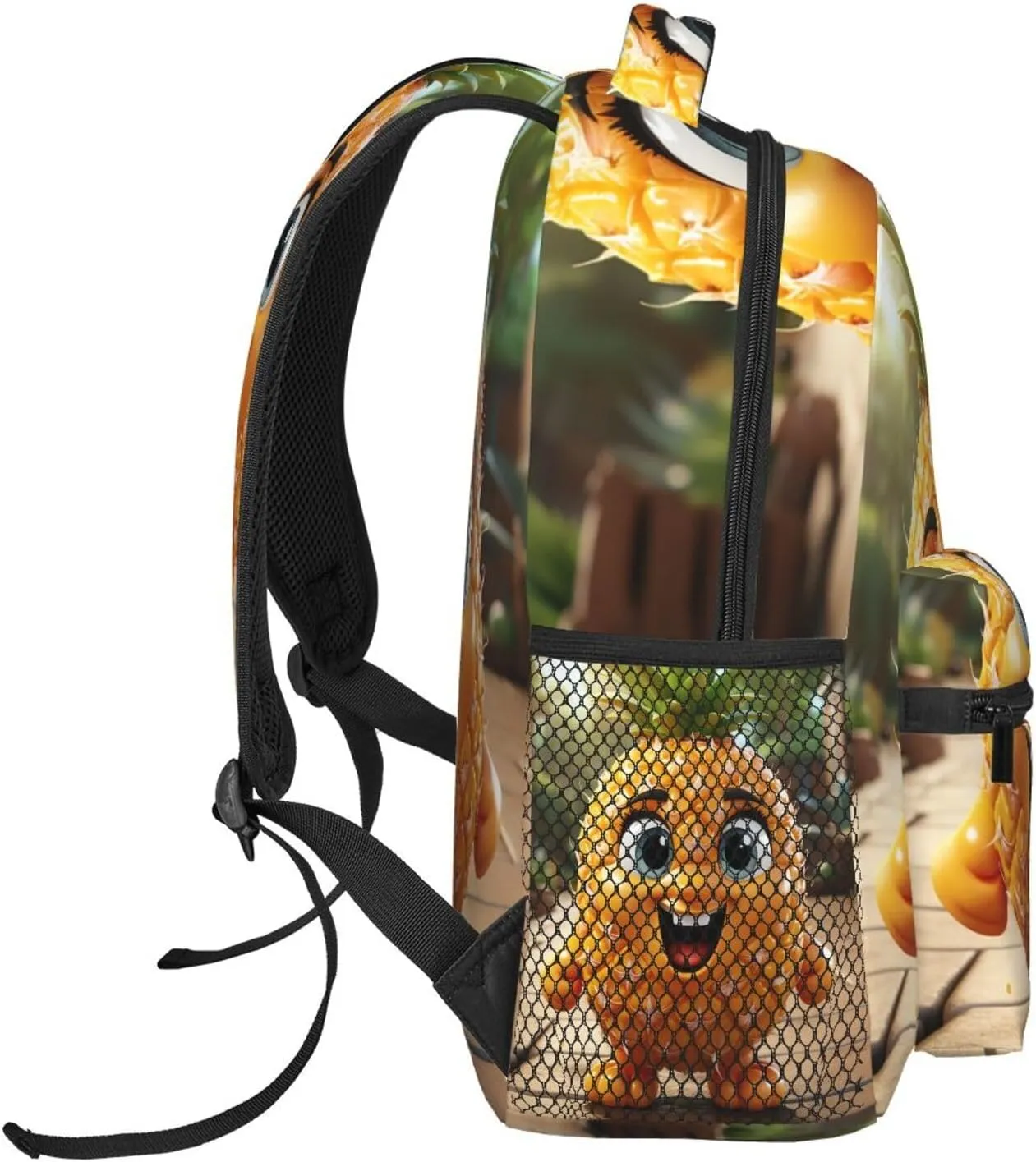 Laptop Backpack for Men Women Lightweight Travel Daypack Cartoon Pineapple Backpack Rucksack for Work