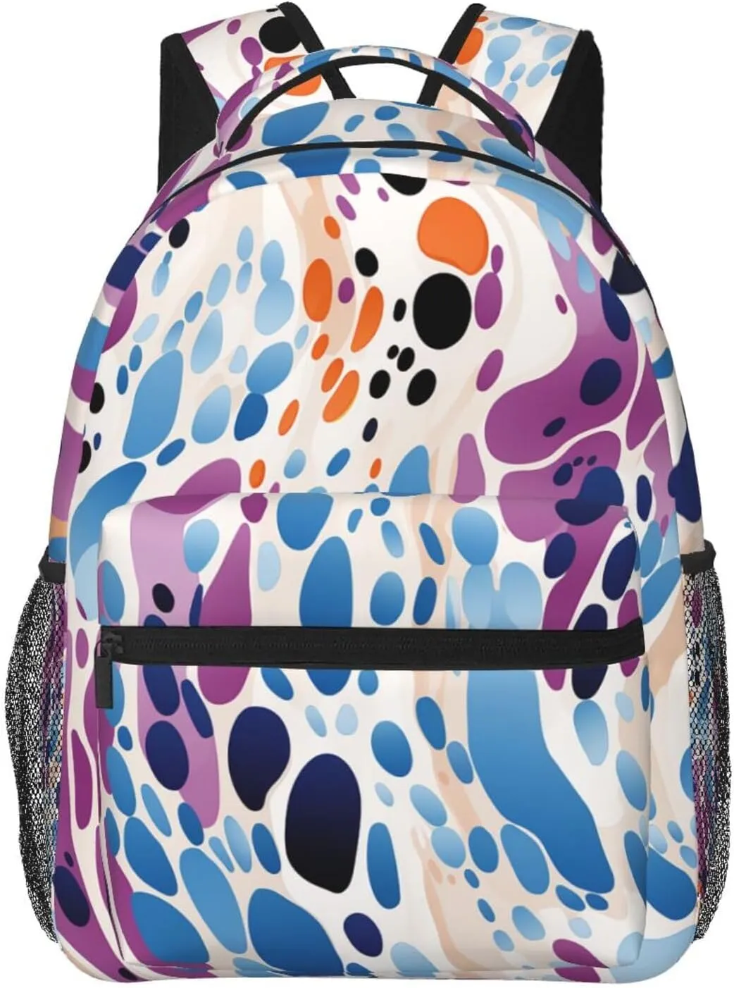 Laptop Backpack for Men Women Lightweight Travel Daypack Purple and Blue Spots Backpack Rucksack for Work