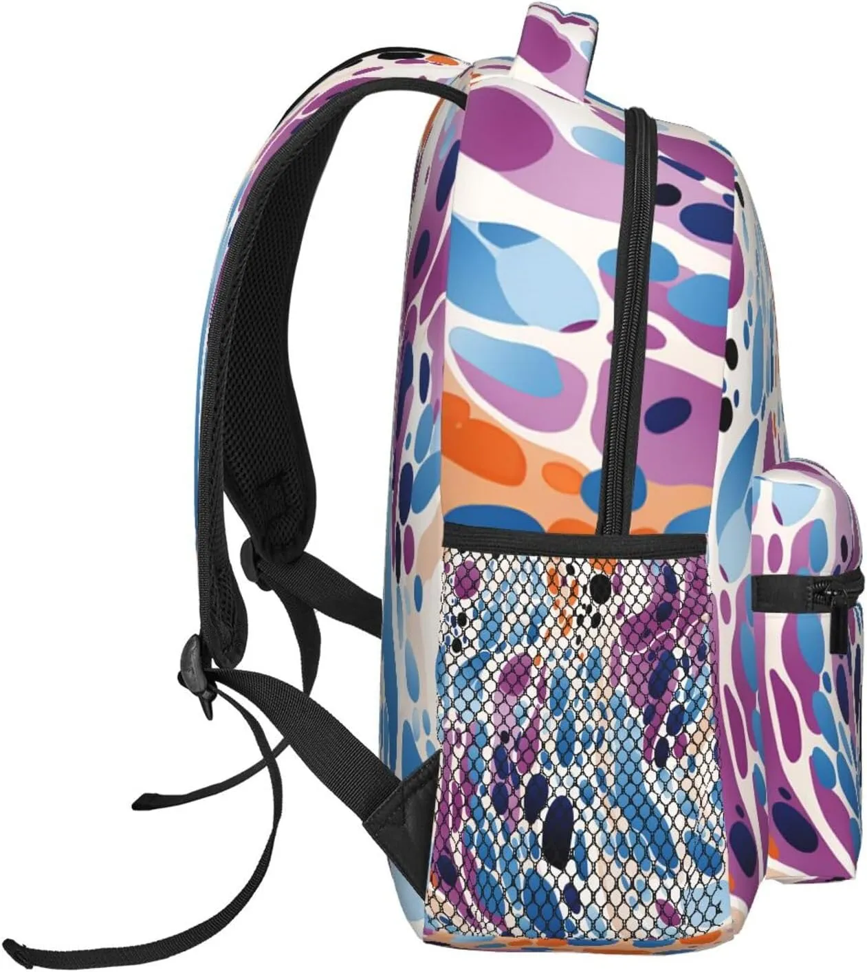 Laptop Backpack for Men Women Lightweight Travel Daypack Purple and Blue Spots Backpack Rucksack for Work