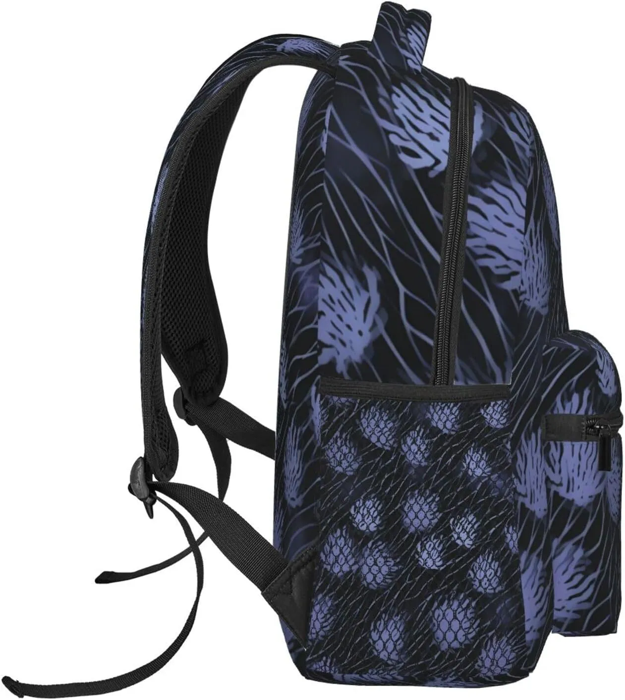 Laptop Backpack for Men Women Lightweight Travel Daypack Purple Stripes Backpack Rucksack for Work