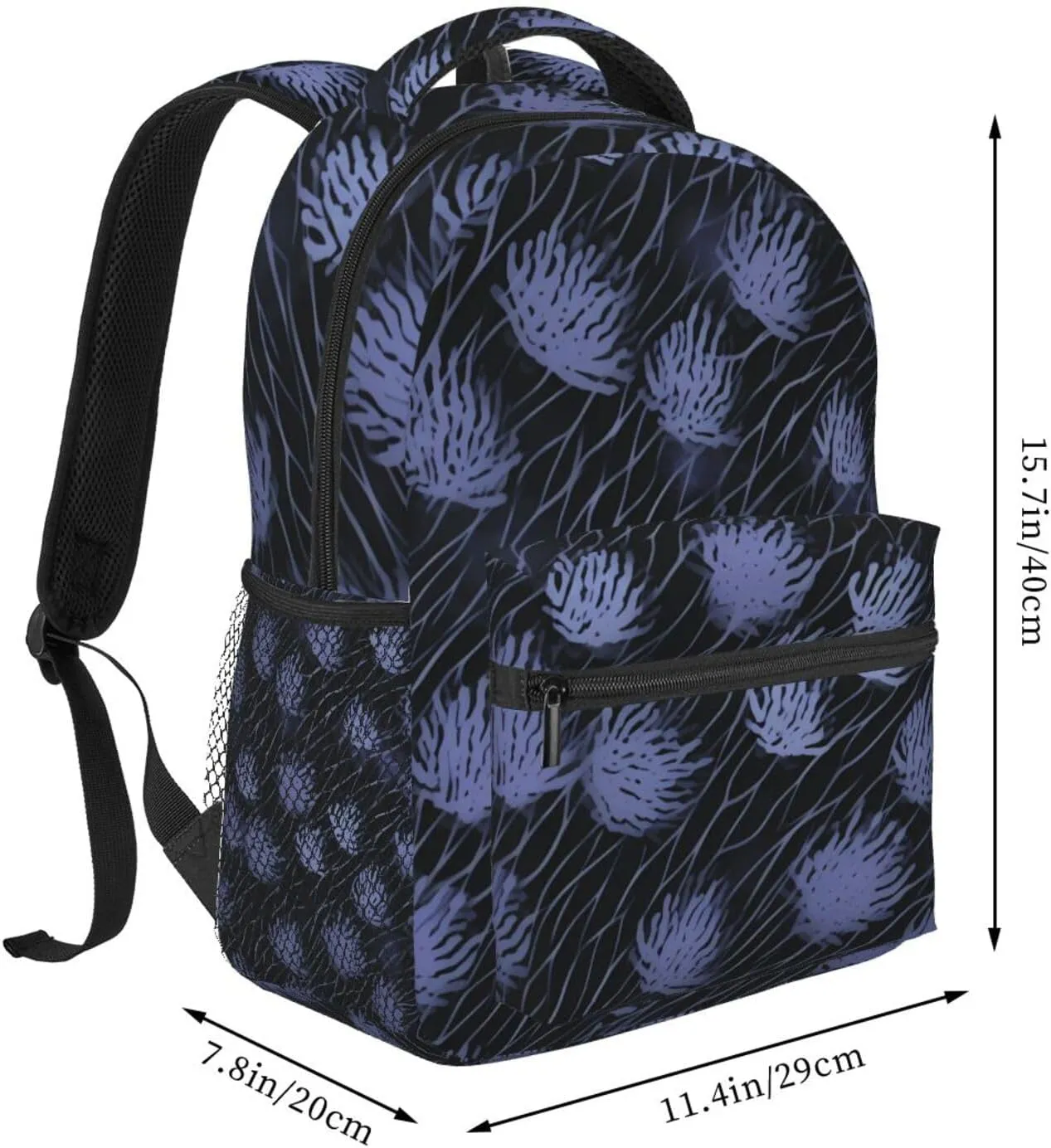 Laptop Backpack for Men Women Lightweight Travel Daypack Purple Stripes Backpack Rucksack for Work