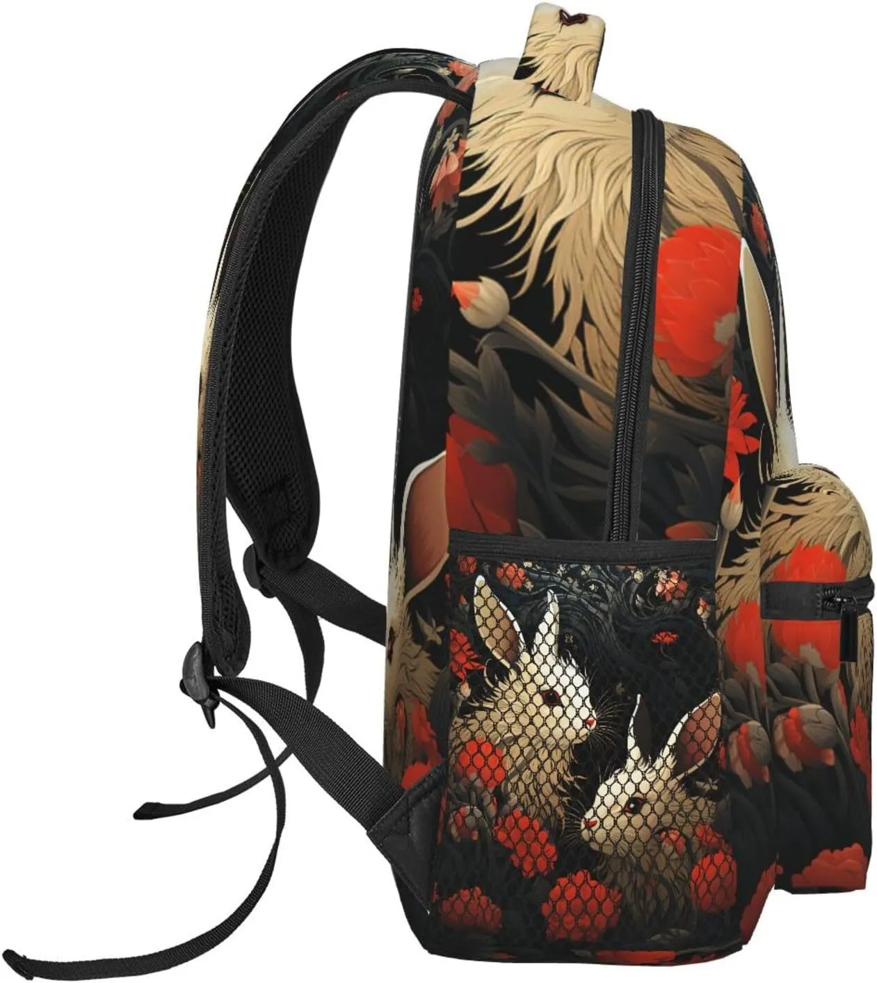 Laptop Backpack for Men Women Lightweight Travel Daypack Rabbit Sticking out Its Head Backpack Rucksack for Work