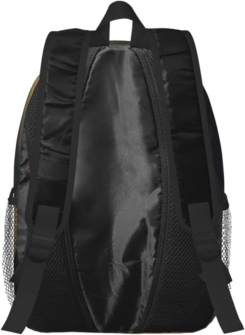 Laptop Backpack Lightweight Backpack for Men Women Daypack Brown and Black Mountain Laptop Bag Casual Backpack for Travel