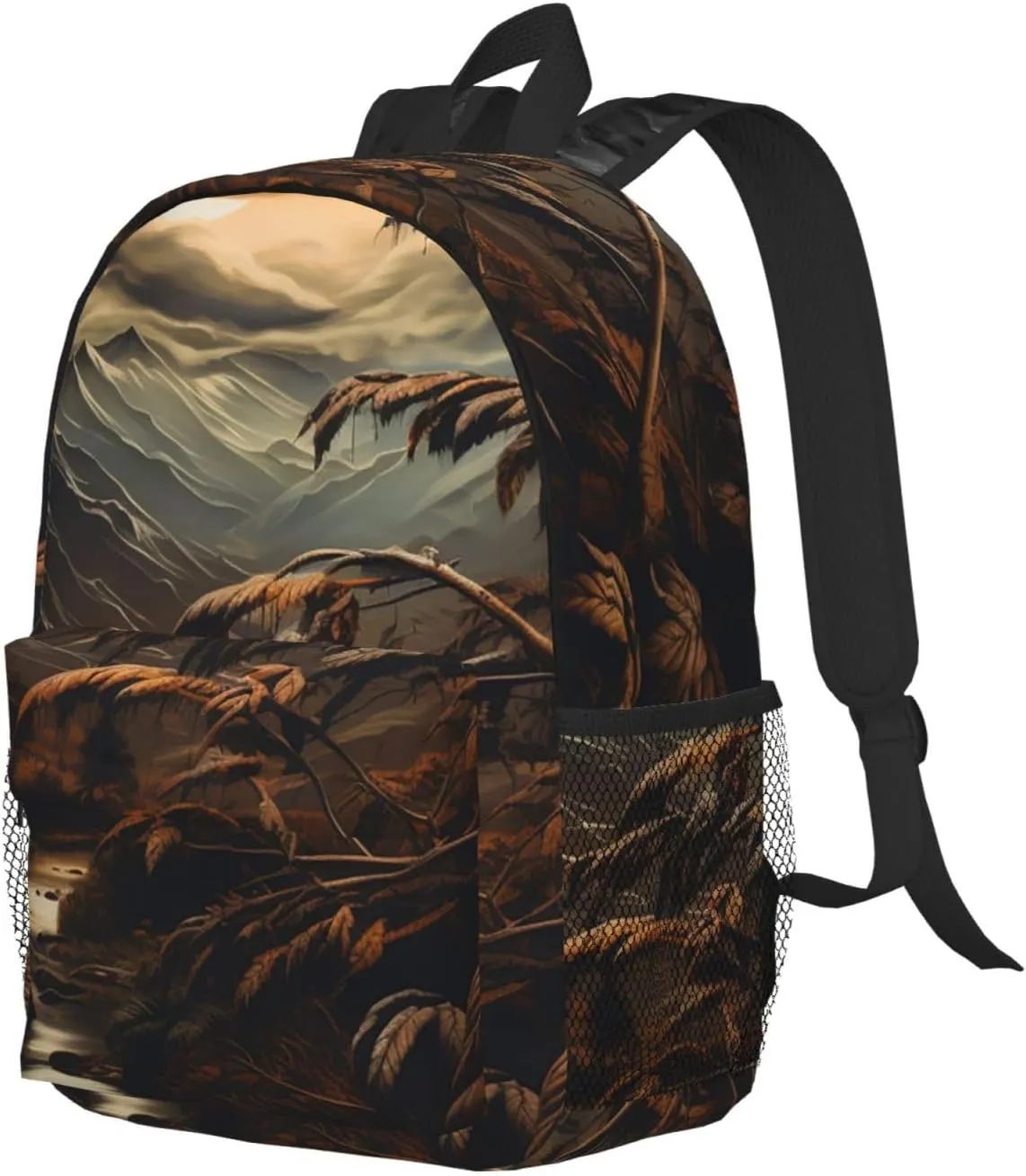 Laptop Backpack Lightweight Backpack for Men Women Daypack Brown vintage landscape Laptop Bag Casual Backpack for Travel