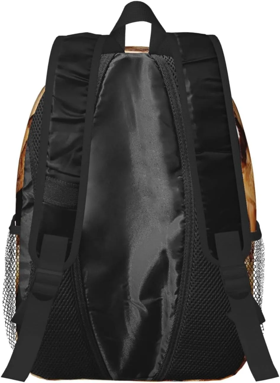 Laptop Backpack Lightweight Backpack for Men Women Daypack Chocolate Biscuit Laptop Bag Casual Backpack for Travel