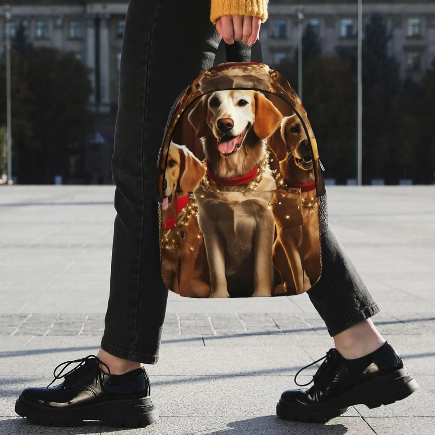 Laptop Backpack Lightweight Backpack for Men Women Daypack Christmas Dog Party Laptop Bag Casual Backpack for Travel