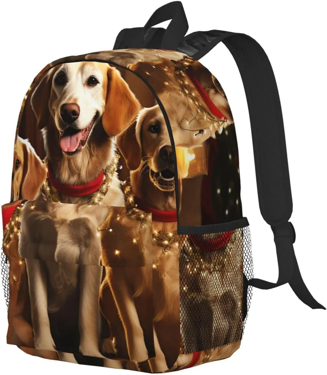 Laptop Backpack Lightweight Backpack for Men Women Daypack Christmas Dog Party Laptop Bag Casual Backpack for Travel