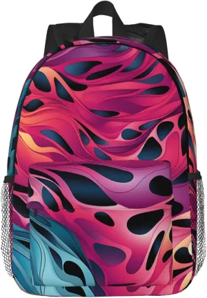 Laptop Backpack Lightweight Backpack for Men Women Daypack Colored leopard Laptop Bag Casual Backpack for Travel