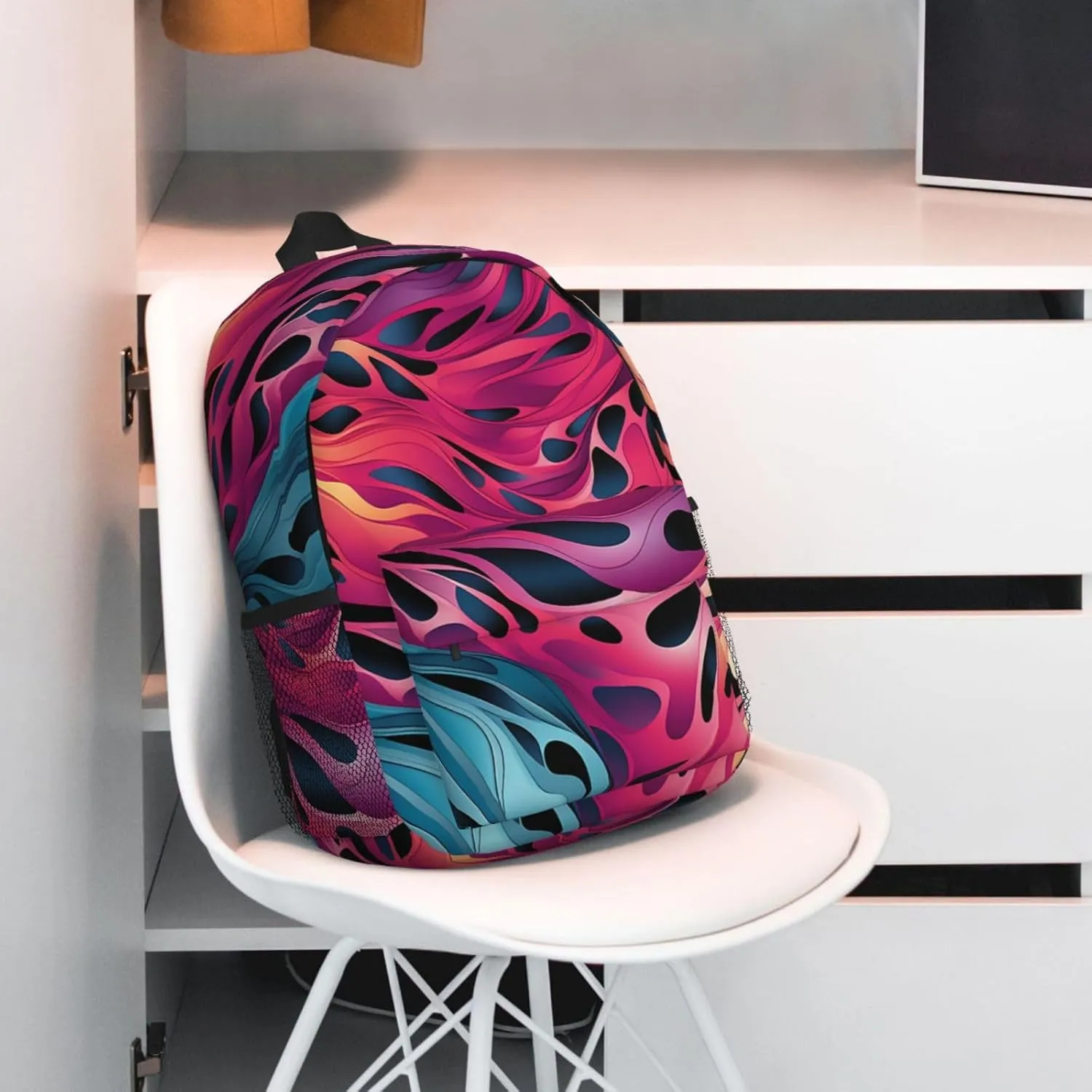Laptop Backpack Lightweight Backpack for Men Women Daypack Colored leopard Laptop Bag Casual Backpack for Travel