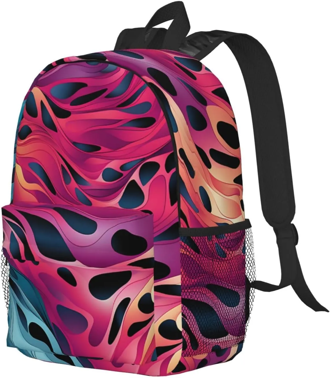 Laptop Backpack Lightweight Backpack for Men Women Daypack Colored leopard Laptop Bag Casual Backpack for Travel