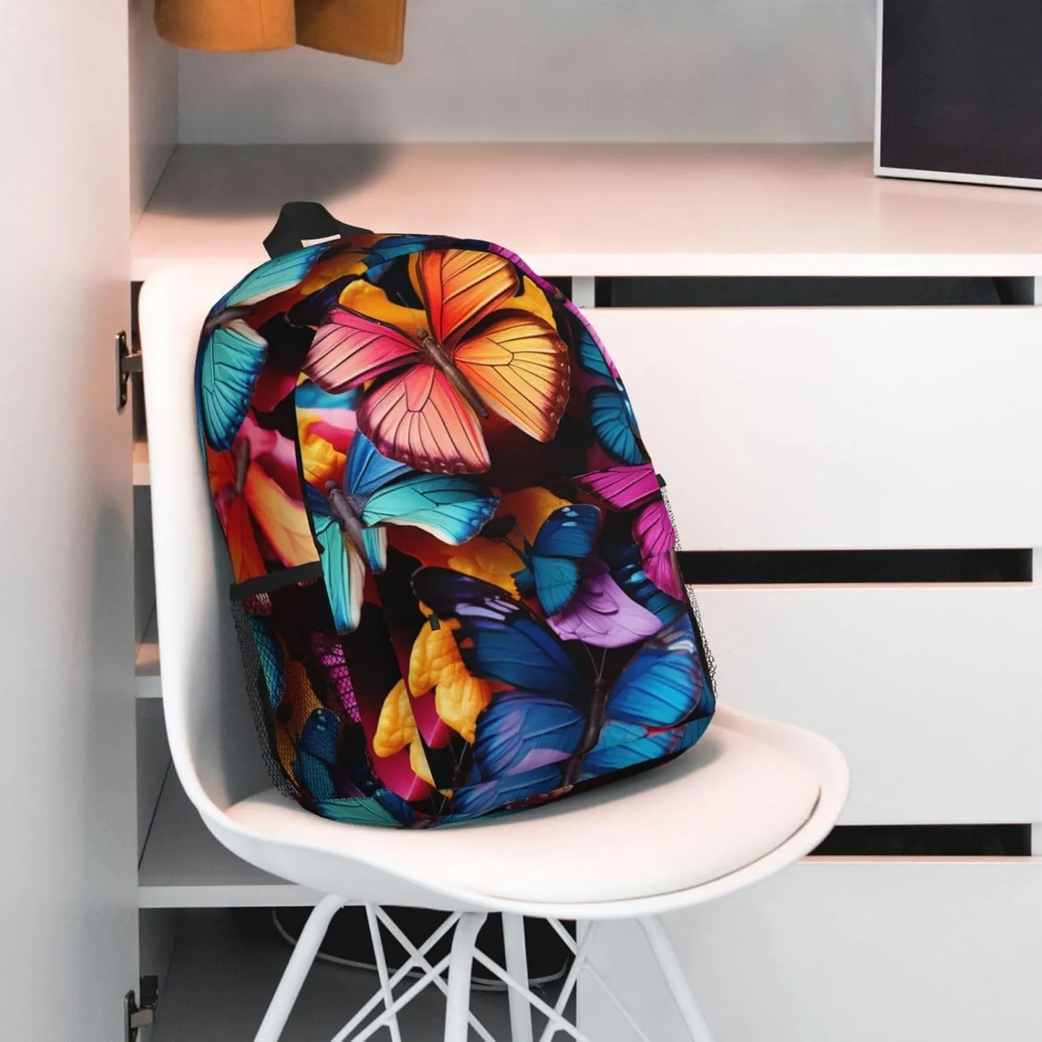 Laptop Backpack Lightweight Backpack for Men Women Daypack Colorful Butterflies Laptop Bag Casual Backpack for Travel