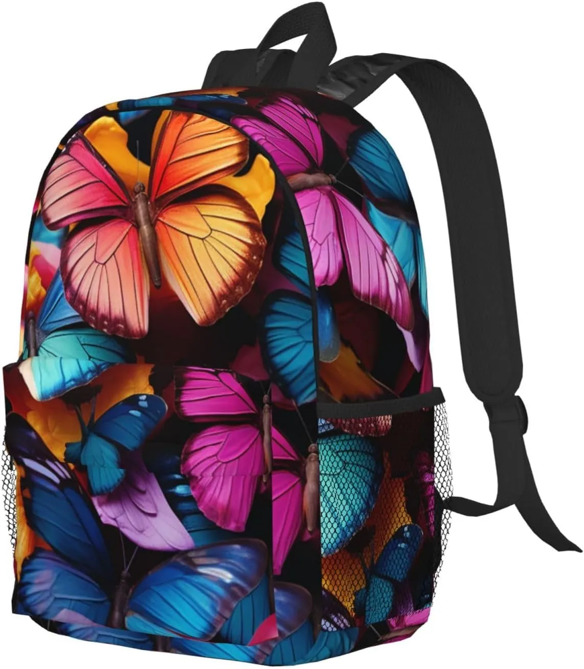 Laptop Backpack Lightweight Backpack for Men Women Daypack Colorful Butterflies Laptop Bag Casual Backpack for Travel
