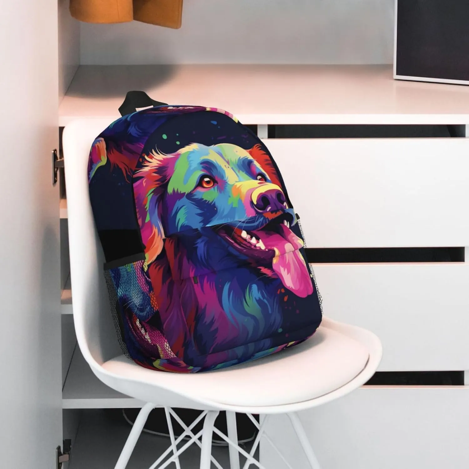 Laptop Backpack Lightweight Backpack for Men Women Daypack Colorful dog Laptop Bag Casual Backpack for Travel