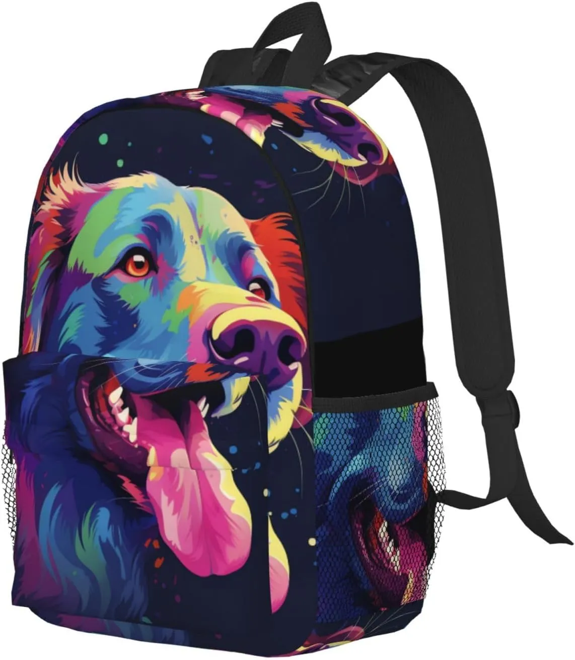 Laptop Backpack Lightweight Backpack for Men Women Daypack Colorful dog Laptop Bag Casual Backpack for Travel