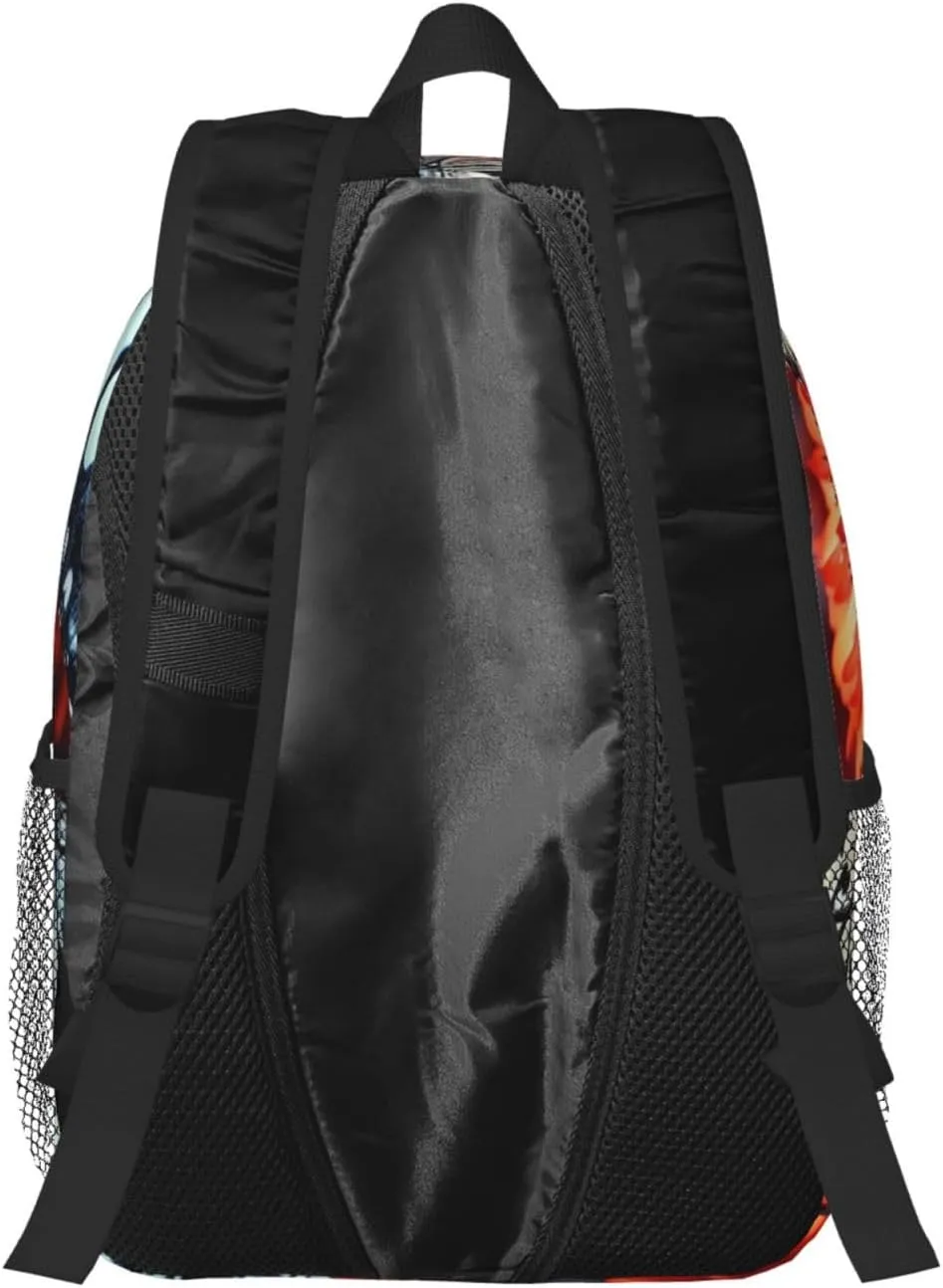 Laptop Backpack Lightweight Backpack for Men Women Daypack Colorful Flowers Butterflies Laptop Bag Casual Backpack for Travel