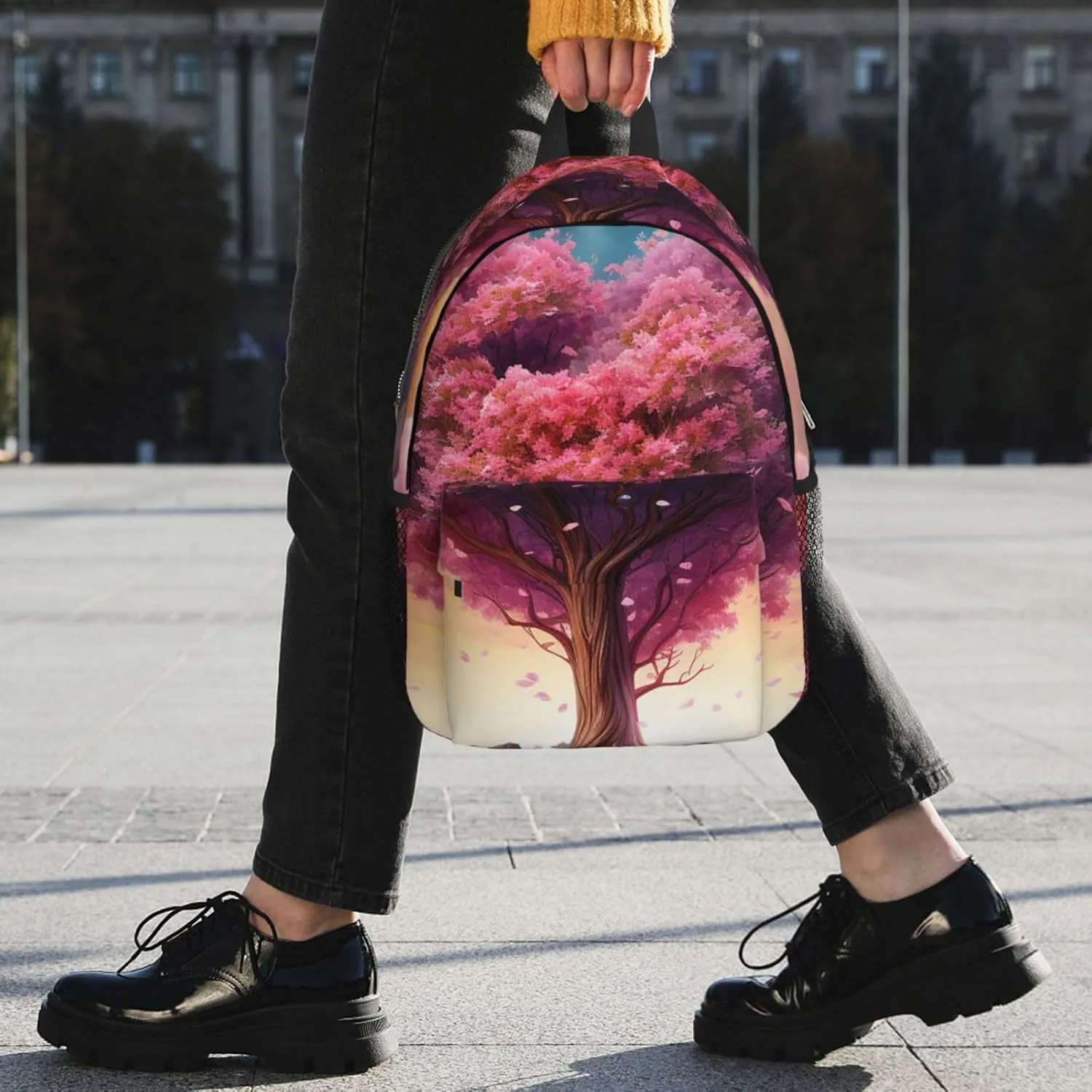 Laptop Backpack Lightweight Backpack for Men Women Daypack Colorful Heart Tree Laptop Bag Casual Backpack for Travel
