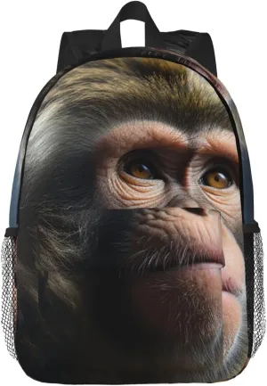 Laptop Backpack Lightweight Backpack for Men Women Daypack Monkey Laptop Bag Casual Backpack for Travel