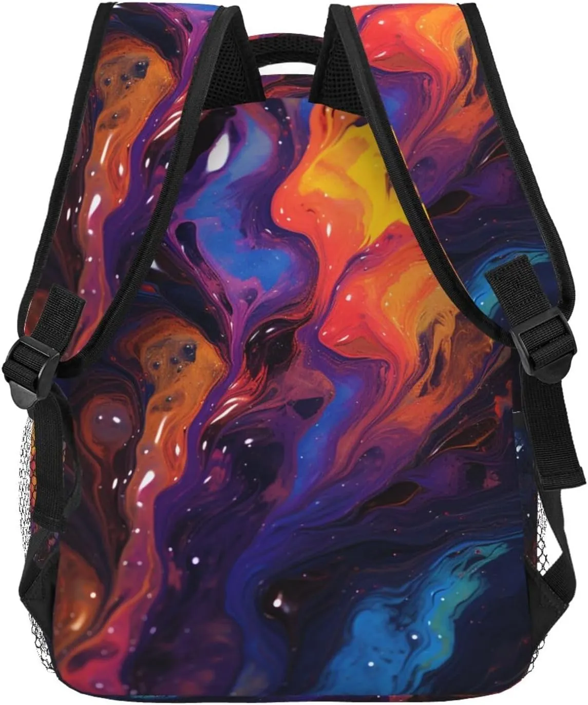 Laptop Backpack Lightweight Daypack for Men Women An eagle flies over Backpack Laptop Bag for Travel Hiking, Abstract Texture Fluid, One Size