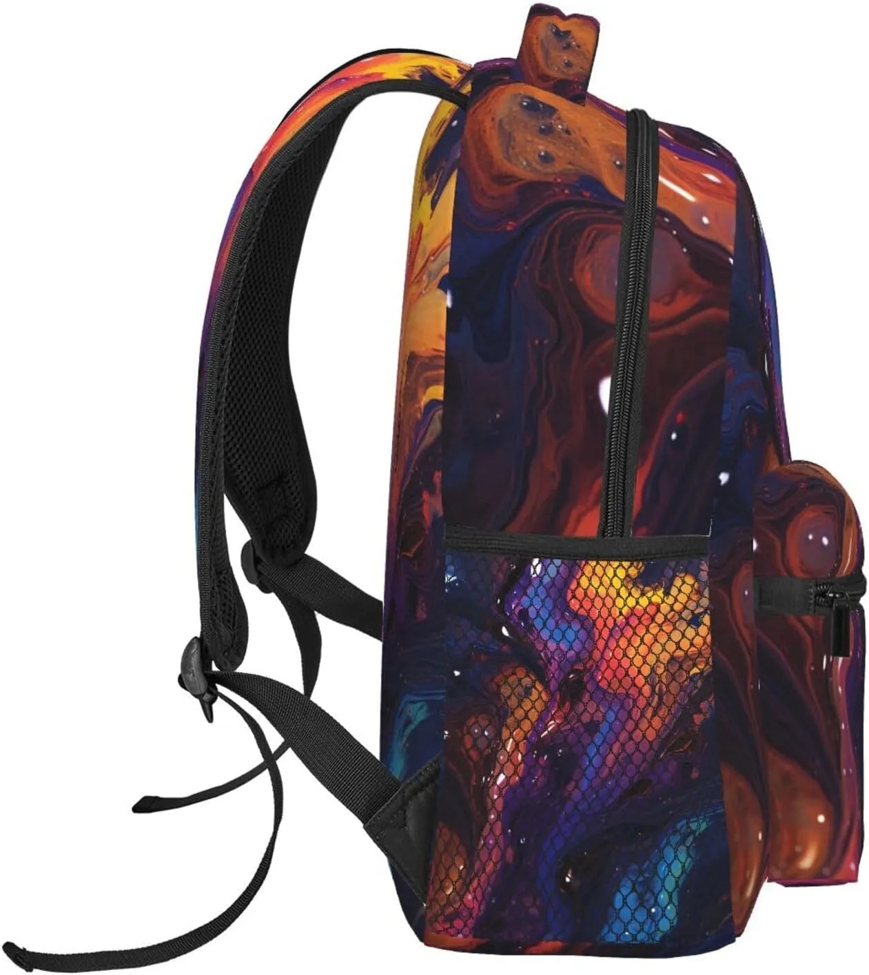 Laptop Backpack Lightweight Daypack for Men Women An eagle flies over Backpack Laptop Bag for Travel Hiking, Abstract Texture Fluid, One Size