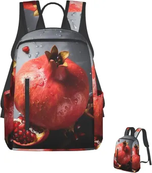 Laptop Backpack Lightweight Travel Backpack Pomegranate Computer Bag Hiking Daypack for Men Women