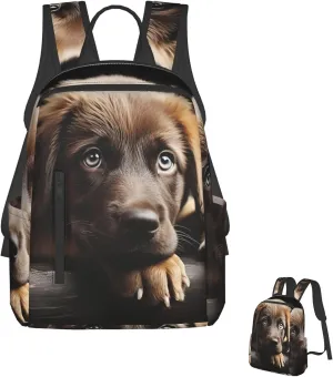 Laptop Backpack Lightweight Travel Backpack Puppies Dog Computer Bag Hiking Daypack for Men Women
