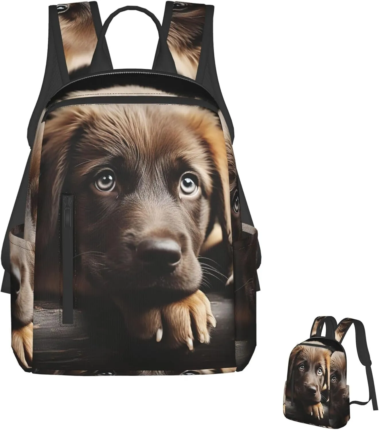 Laptop Backpack Lightweight Travel Backpack Puppies Dog Computer Bag Hiking Daypack for Men Women