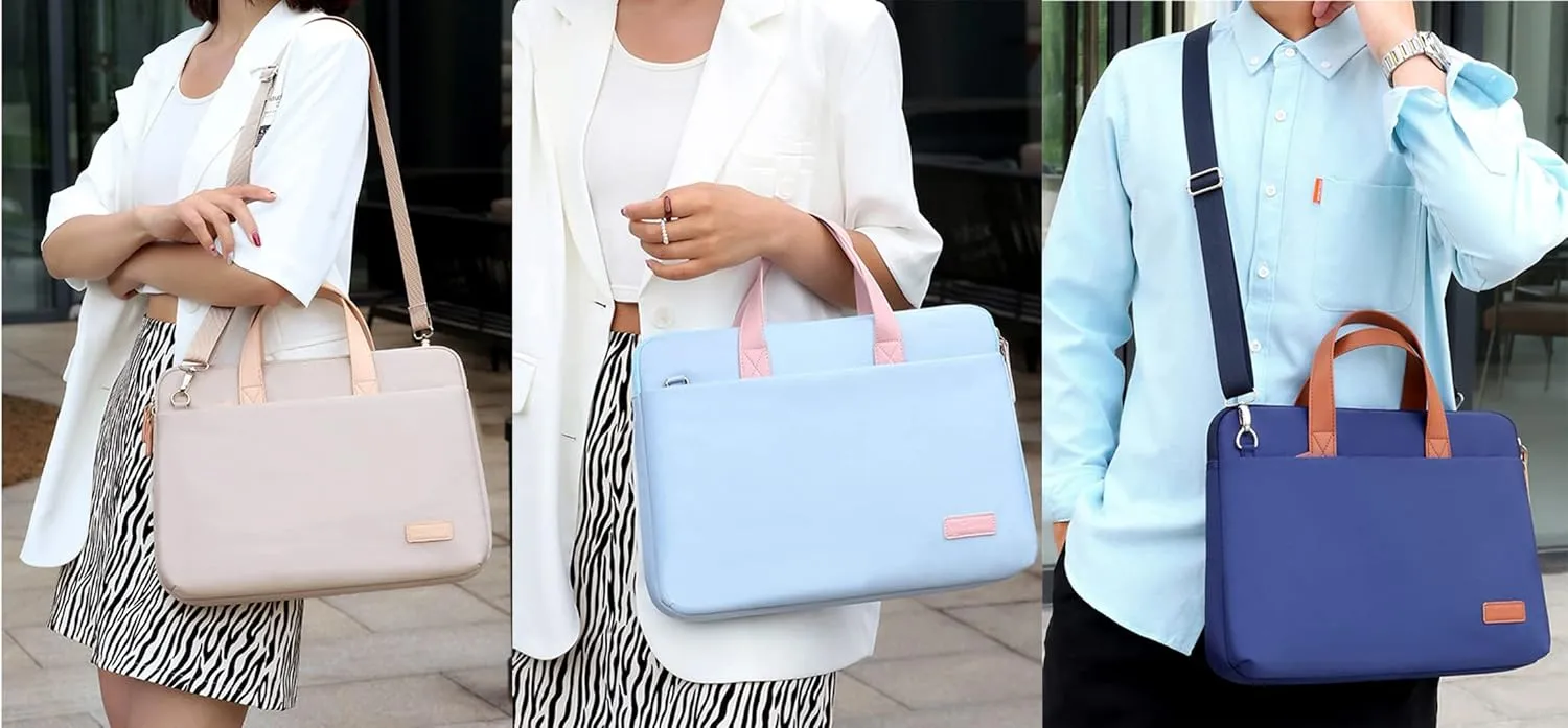 Laptop Briefcases Slim Computer Bag for Men Women Laptop Briefcase for Business Office Travel