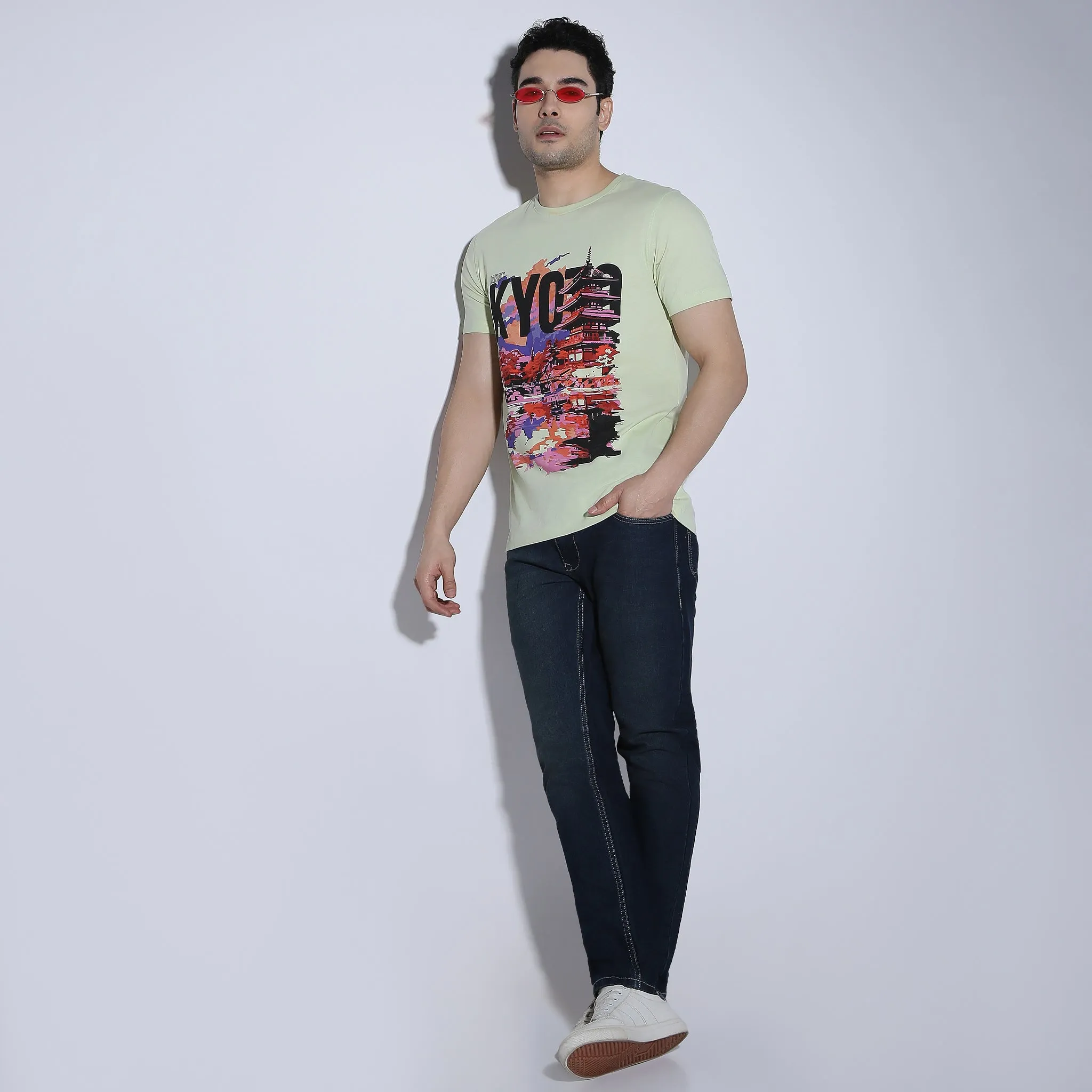 Large Graphic Tees - Cotton Jersey Regular Fit T-Shirt