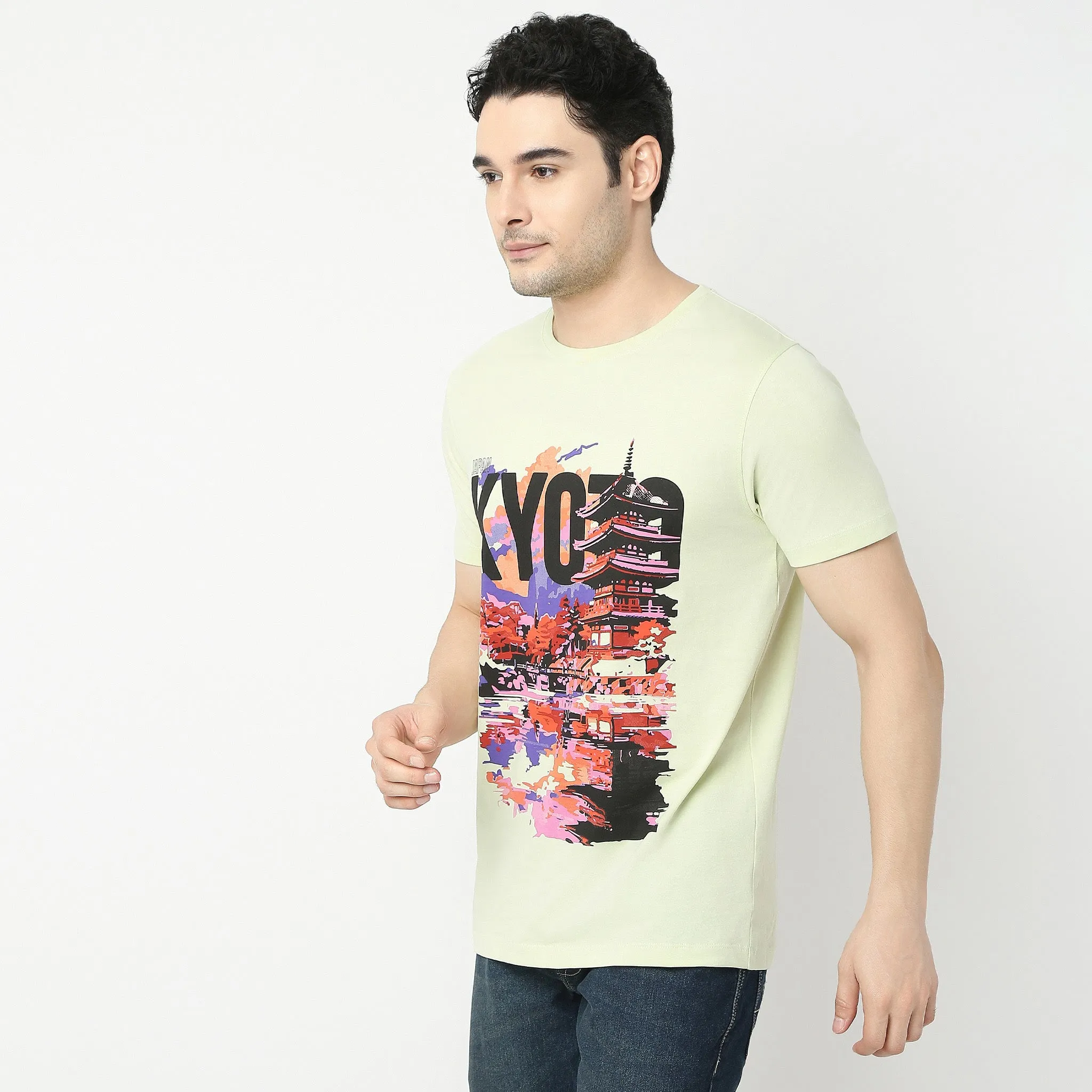 Large Graphic Tees - Cotton Jersey Regular Fit T-Shirt